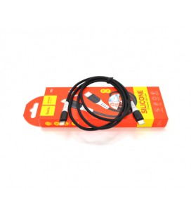 Кабель Hoco X82PD silicone, iPhone-Type C, 3A, Black, длина 1м, BOX