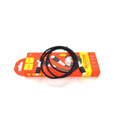 Кабель Hoco X82PD silicone, iPhone-Type C, 3A, Black, длина 1м, BOX