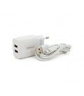 Набор BOROFONE BA37A СЗУ 2xUSB+ кабель Lighting, 2.4A, 1м, White, Box