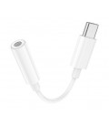 Кабель-переходник HOCO LS35 Jack 3.5mm(F) &gt, Type-C(M), 0.1м, White, Box