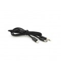 Переходник KIN KY-233 Jack 3.5mm(M)&gt,Type-C(M) +Lighting(M), 110см, Black, Box
