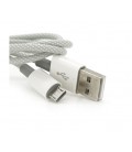 Кабель iKAKU KSC-723 GAOFEI smart charging cable for micro, Gray, длина 1м, 2.4A, BOX