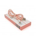 Кабель iKAKU KSC-723 GAOFEI smart charging cable for iphone, Pink, длина 1м, 2.4A, BOX