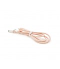Кабель iKAKU KSC-723 GAOFEI smart charging cable for iphone, Pink, длина 1м, 2.4A, BOX