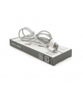 Кабель iKAKU KSC-723 GAOFEI smart charging cable for iphone, Gray, длина 1м, 2.4A, BOX