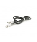Кабель iKAKU KSC-723 GAOFEI smart charging cable for iphone, Black, длина 1м, 2.4A, BOX