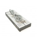 Кабель iKAKU KSC-723 GAOFEI PD20W smart fast charging cable (Type-C to Lightning), Silver, длина 1м, BOX