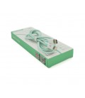 Кабель iKAKU KSC-723 GAOFEI PD20W smart fast charging cable (Type-C to Lightning), Green, длина 1м, BOX