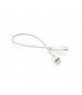 Кабель iKAKU KSC-653 FEIYUE PD100W fast charging short cable (Type-C to Lightning), White, длина 0.25м, BOX