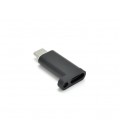 Переходник VEGGIEG TC-102 Type-C(Female) - Micro-USB(Male), Black, Пакет