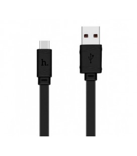 Кабель Hoco X5 Bamboo, Type-C-USB, 2.4A, Black, длина 1м, BOX