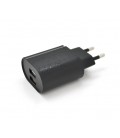 Набор 2 в 1 СЗУ With iPhone Cable 110-240V PZX P23, 2xUSB, 2,4A, Black, Blister-box