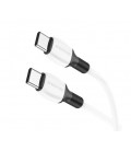 Кабель Borofone BX84, Type-C-Type-C, 3A, 60W, длина 1м, White, BOX