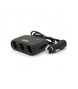 АЗУ разветвитель Olesson 1512, 12V-3*12V+2*USB, Black, Blister