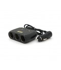 АЗУ разветвитель Olesson 1512, 12V-3*12V+2*USB, Black, Blister