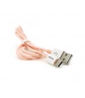 Кабель iKAKU KSC-723 GAOFEI smart charging cable for Type-C, Pink, длина 1м, 2.4A, BOX