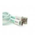 Кабель iKAKU KSC-723 GAOFEI smart charging cable for Type-C, Green, длина 1м, 3.0A, BOX