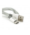 Кабель iKAKU KSC-723 GAOFEI smart charging cable for Type-C, Gray, длина 1м, 2.4A, BOX