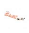 Кабель iKAKU KSC-723 GAOFEI smart charging cable for micro, Pink, длина 1м, 2.4A, BOX