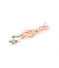 Кабель iKAKU KSC-723 GAOFEI smart charging cable for micro, Pink, длина 1м, 2.4A, BOX