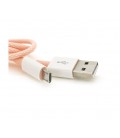 Кабель iKAKU KSC-723 GAOFEI smart charging cable for micro, Pink, длина 1м, 2.4A, BOX
