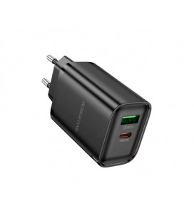 СЗУ BOROFONE BA87A 110-240V, PD65W+Q3.0, USB+Type-C, 65W, Black, Bох