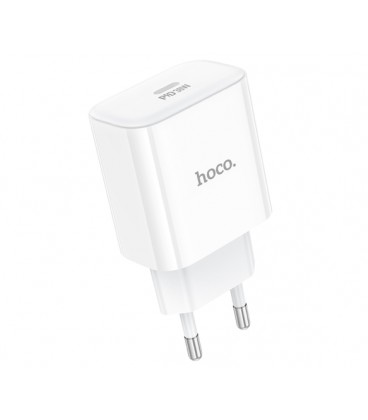 СЗУ 110-240V HOCO C76APro, USB-C, PD30W, PPS, QC3.0, White, Box