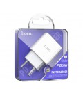 СЗУ 110-240V HOCO C76APro, USB-C, PD30W, PPS, QC3.0, White, Box