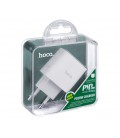 СЗУ 110-240V HOCO C76APlus, USB-C, PD20W, PPS, QC3.0, White, Box