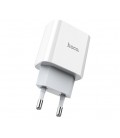 СЗУ 110-240V HOCO C76APlus, USB-C, PD20W, PPS, QC3.0, White, Box