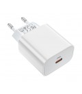 СЗУ 110-240V HOCO C76APlus, USB-C, PD20W, PPS, QC3.0, White, Box