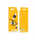 Кабель Borofone BX84, Lighting-USB, 2.4A, длина 1м, Black, BOX