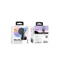 Автодержатель BOROFONE BH208 + Wireless Charging 15W, крепление на торпеду, защелка 50-90мм, Black, Box