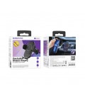 Автодержатель BOROFONE BH204+ Wireless Charging 15W, крепление на торпеду, защелка 50-90мм, Black, Box