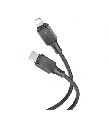 Кабель Hoco X101 Silicone, Type-C-Lighting, 27W, длина 1м, Black, BOX