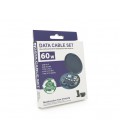 Кабель Data Cable Set, Type-C-Type-C+ переходники(USB+Lighting+Micro), 60W, Black, длина 0.2м, Case