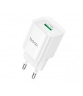 СЗУ 110-240V HOCO C145A 1xUSB, 18W, White, Box