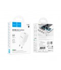 СЗУ 110-240V HOCO C145A 1xUSB, 18W, White, Box