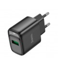 СЗУ 110-240V HOCO C140A 1xUSB, 18W, Black, Blister