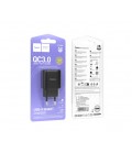 СЗУ 110-240V HOCO C140A 1xUSB, 18W, Black, Blister