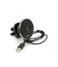 Автодержатель Yesido C131+ Wireless Charging 15W, крепление на решетку, магнит, Black, Box