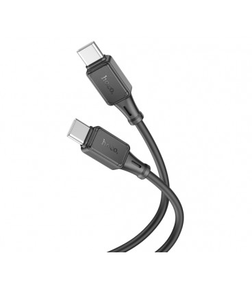 Кабель Hoco X101 Silicone, Type-C-Type-C, 60W, длина 1м, Black, BOX