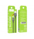 Кабель Hoco X101 Silicone, Micro-C-USB, 2,4А, длина 1м, Black, BOX