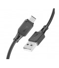 Кабель Hoco X101 Silicone, Micro-C-USB, 2,4А, длина 1м, Black, BOX