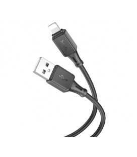 Кабель Hoco X101 Silicone, Lightning-USB, 2.4А, длина 1м, Black, BOX