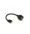 Кабель USB 2.0 AF/Micro-B OTG, 0.1m, Box