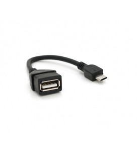 Кабель USB 2.0 AF/Micro-B OTG, 0.1m