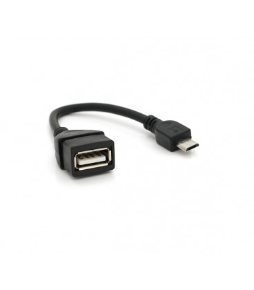 Кабель USB 2.0 AF/Micro-B OTG, 0.1m
