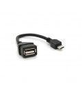 Кабель USB 2.0 AF/Micro-B OTG, 0.1m