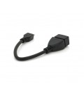 Кабель USB 2.0 AF/Micro-B OTG, 0.1m